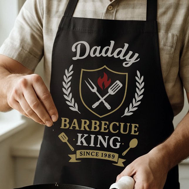 Vintage Barbecue King Daddy BBQ Apron (Creator Uploaded)