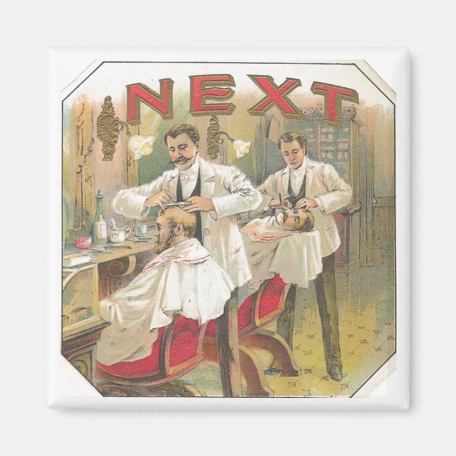 Vintage Barber Magnet (Front)