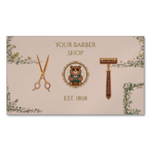 Vintage Barber Shop Business Cards
