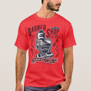 Vintage Barber Shop Retro Cut Shave Gift for Men T-Shirt