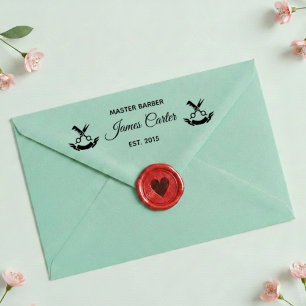 Vintage Barber Wax Seal Stamp for Branding 