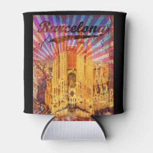 Vintage Barcelona Can Cooler