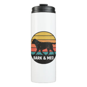 Vintage Bark And Meo Dog Sunset Shirt Design_1 Thermal Tumbler