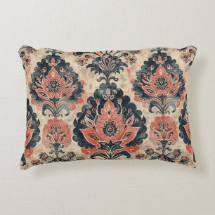 Vintage Barkcloth Textile Design Decorative Cushion