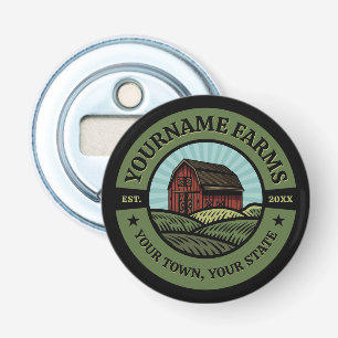 Vintage Barn ADD NAME Country Farm Crops Farmer Bottle Opener