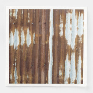 Vintage Barn Corrugated Tin Napkin