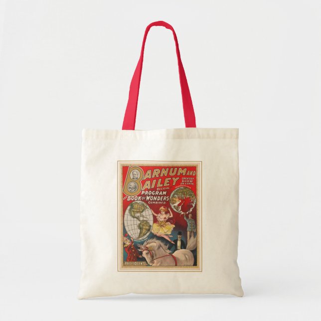Vintage Barnum And Bailey Program Cover Tote Bag (Front)