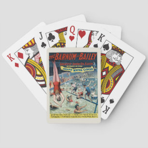 Vintage Barnum & Bailey Circus Poster Playing Cards