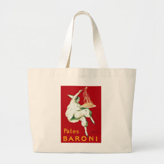 Vintage Baroni Pasta Advertisement Large Tote Bag
