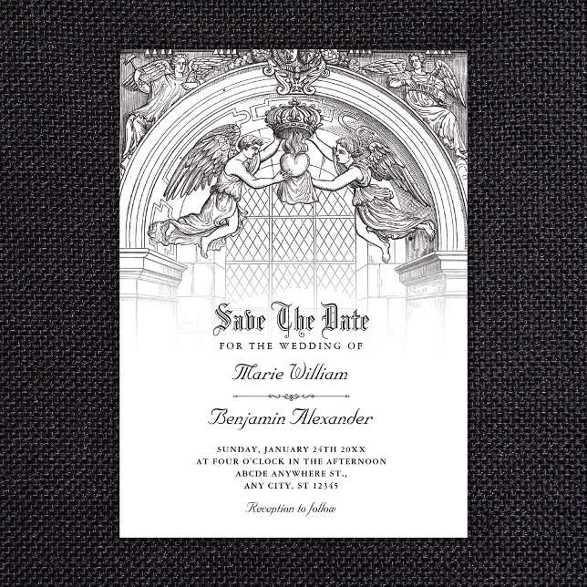 vintage baroque arch  save the date (Creator Uploaded)