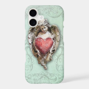 Vintage Baroque Cherub with Heart
