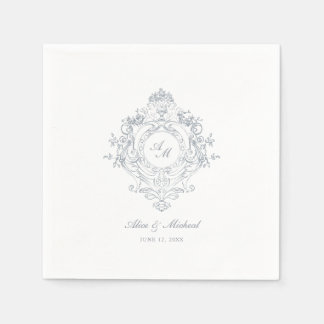 Vintage Baroque Crest | Chic Wedding Napkins