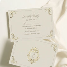 Vintage Baroque Gold Cream Wedding