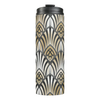 Vintage Baroque: Ornamental Seamless Pattern Thermal Tumbler