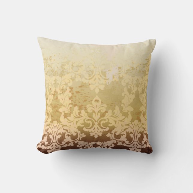Vintage baroque pattern, ornamental luxury. cushion (Front)