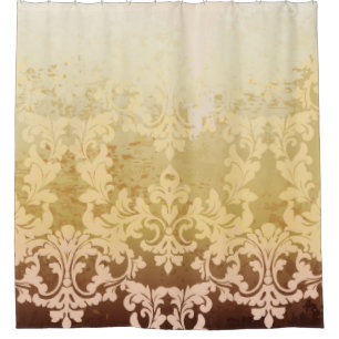 Vintage baroque pattern, ornamental luxury. shower curtain