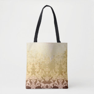 Vintage baroque pattern, ornamental luxury. tote bag