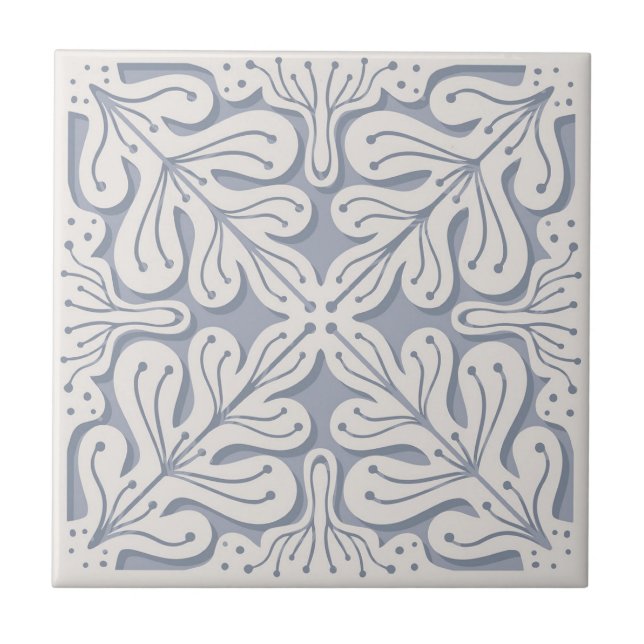 vintage baroque pattern tile (Front)