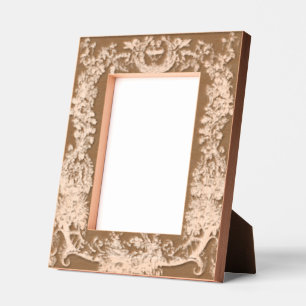 Vintage Baroque Rococo Border with Hearts Etched Frames