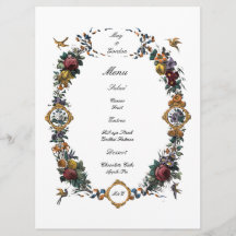 Vintage Baroque Rococo Floral Cartouche