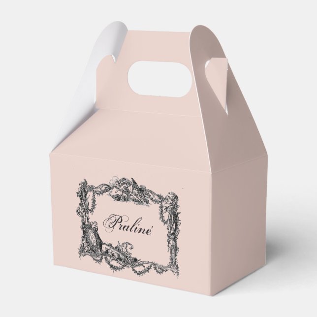 Vintage - Baroque - Shabby chic - Pralines Favour Box (Front Side)