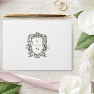 Vintage Baroque Statue Fine Art Renaissance Envelope