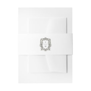 Vintage Baroque Statue Fine Art Renaissance Invitation Belly Band