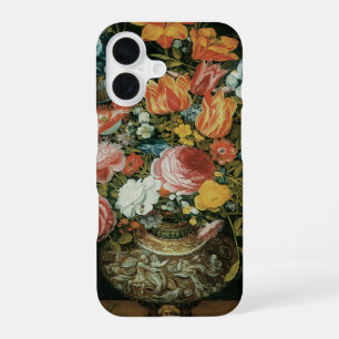 Vintage Baroque Still Life Flowers in a Vase iPhone 16 Case