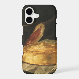 Vintage Baroque Still Life with Bread, Tart, Ham