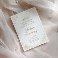 Vintage Baroque Stylish Script Walima Ceremony