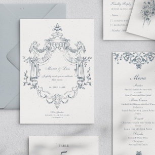 Vintage Baroque & Victorian Elegant Wedding Invitation