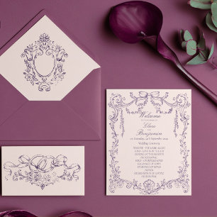 Vintage Baroque Victorian Plum wedding