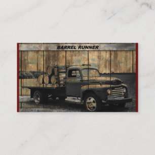 Vintage Barrel Runner Business Card