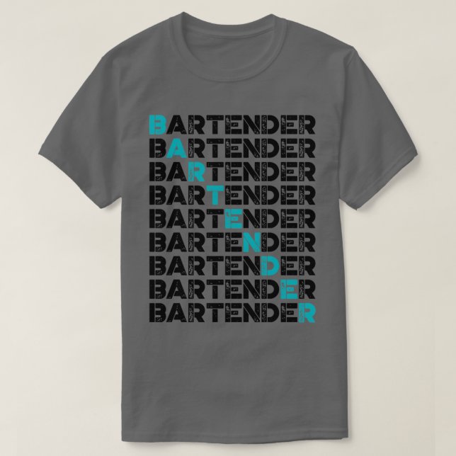 vintage bartender retro bartender 1 T-Shirt (Design Front)