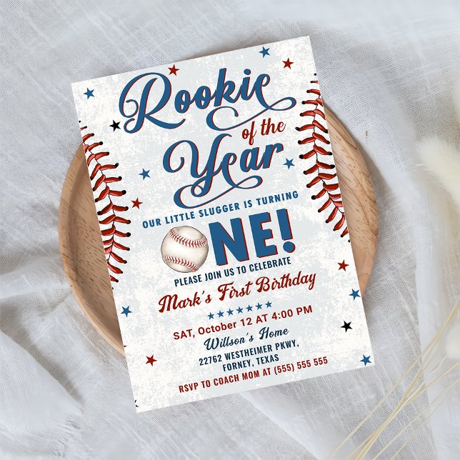 Vintage Baseball 1st Birthday  Invitation (Creator Uploaded)