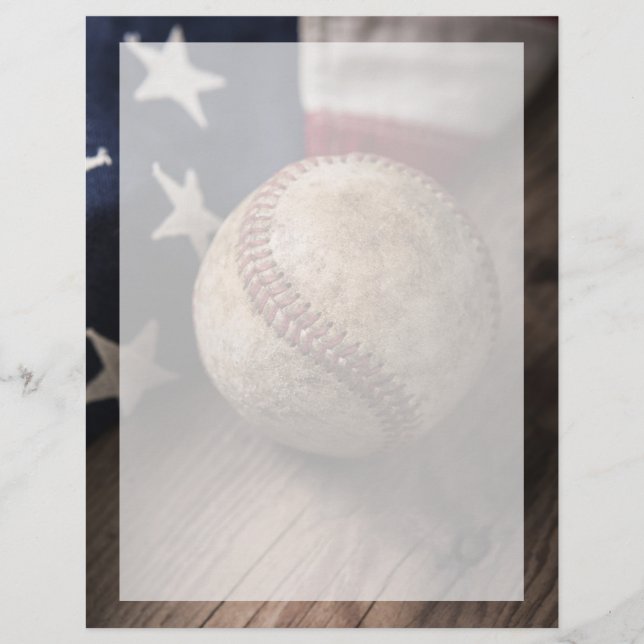 VIntage Baseball and Flag Flyer (Front)