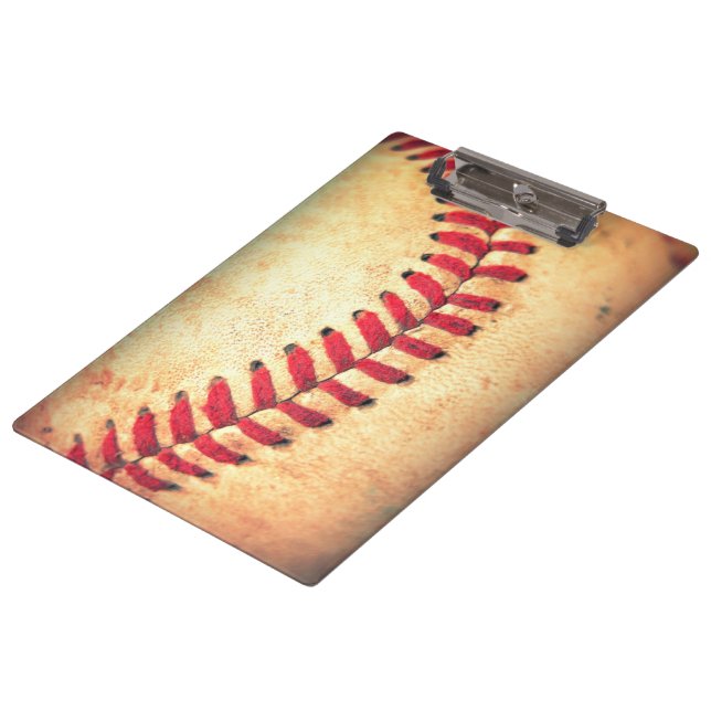 Vintage baseball ball clipboard (Angled)