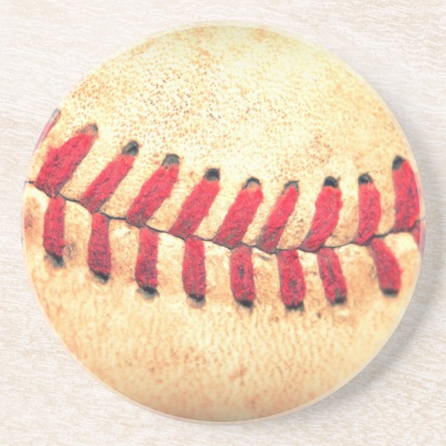Vintage baseball ball coaster (Front)