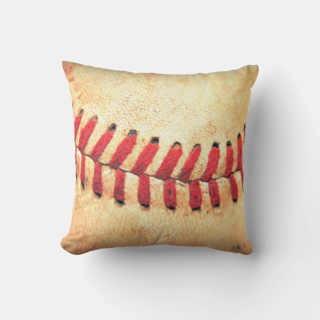 Vintage baseball ball cushion (Front)
