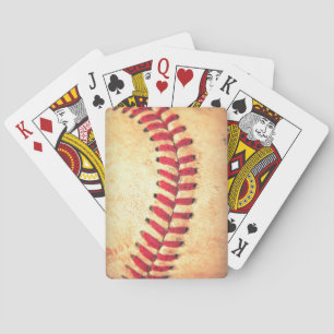 Vintage baseball ball playing cards