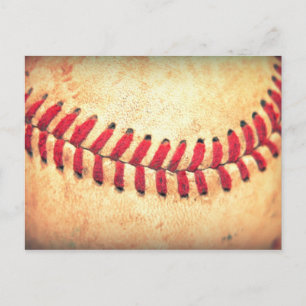 Vintage baseball ball postcard