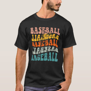 Vintage Baseball Baseball Player Mens Boys Kids T-Shirt