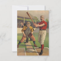 Vintage Baseball, Batter Up Sports Card