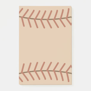 Vintage Baseball Binder Notepad Post It Notes 