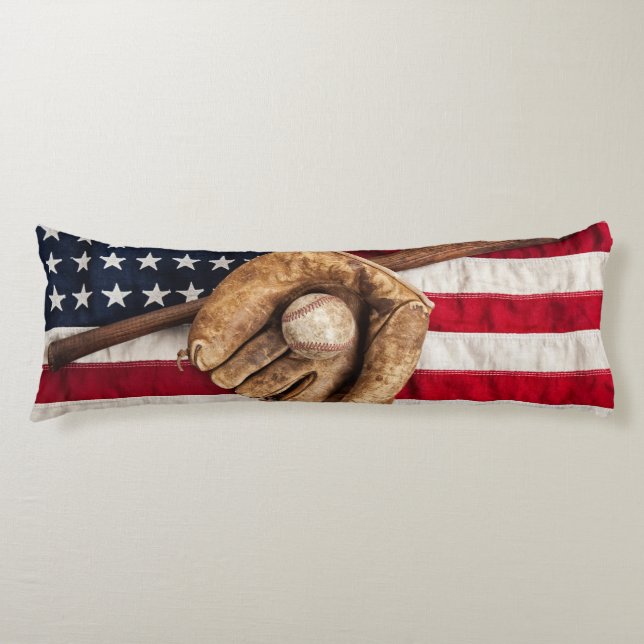 Vintage Baseball Body Cushion (Front)