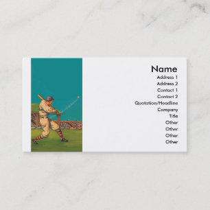 Vintage Baseball Business Card