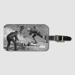 Vintage Baseball by Thure De Thulstrup, 1885 Luggage Tag