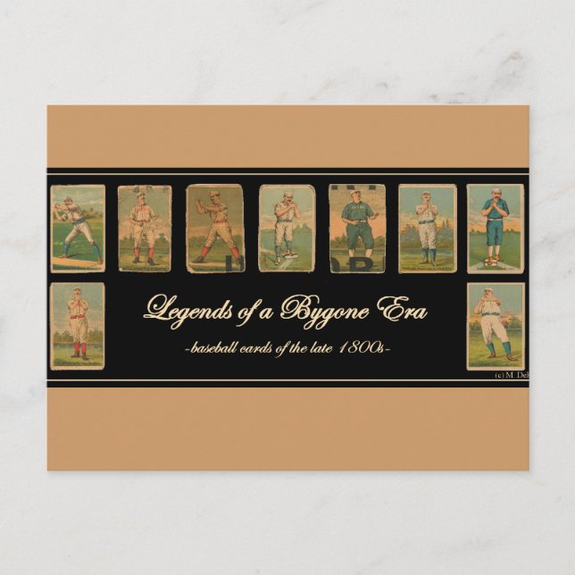 Vintage Baseball Card Antique Poster (Front)