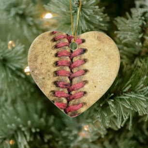 Vintage Baseball Ceramic Tree Decoration