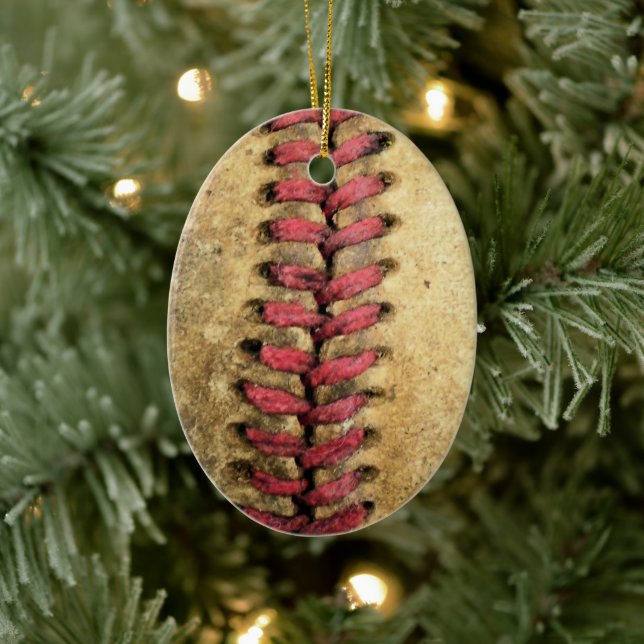 Vintage Baseball Ceramic Tree Decoration (Tree)